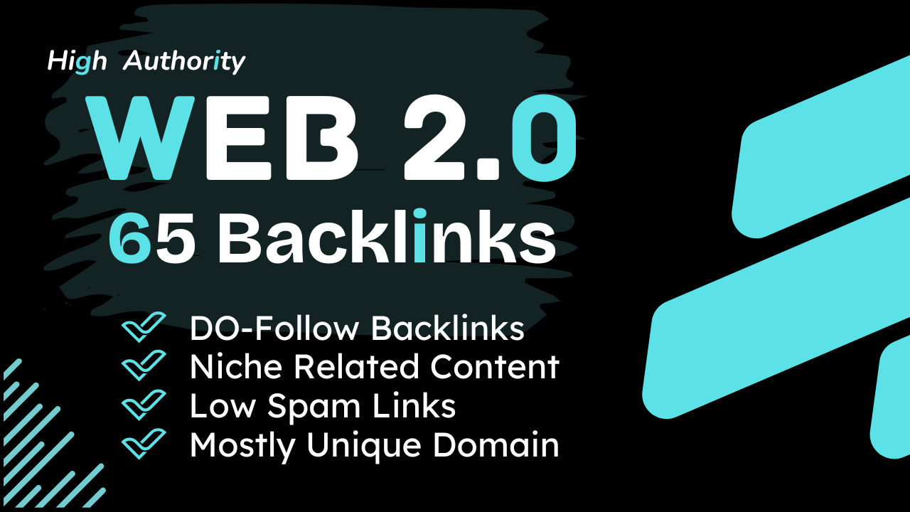 i'll Build 65 Powerfull Web 2.0 Backlinks on High DA ...