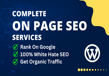I will optimize complete on page SEO services for goo...