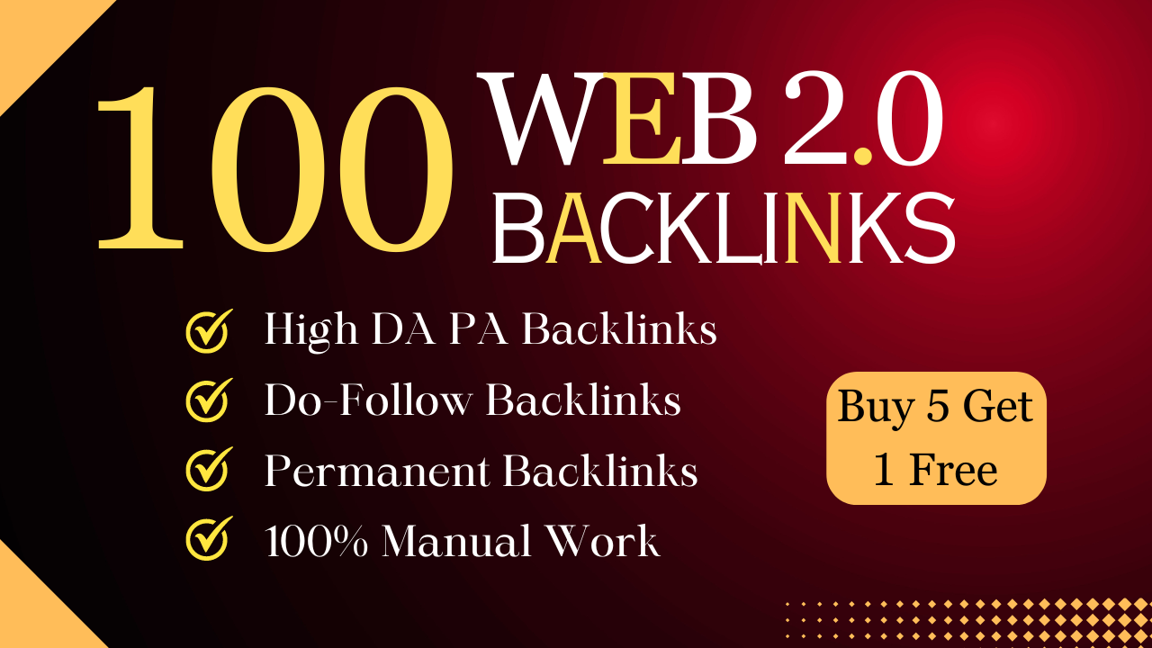 I Will Build 100 High Quality Powerful Web 2.0 Backli...