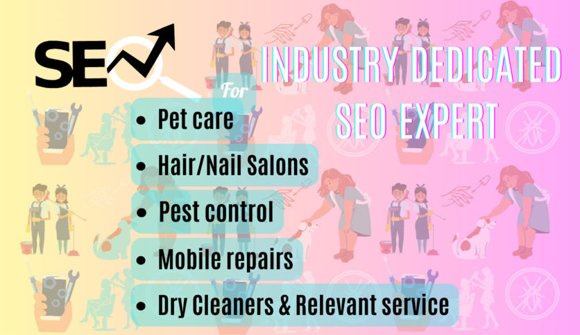 Seo expert for salon, pet care, pest control and relevant services