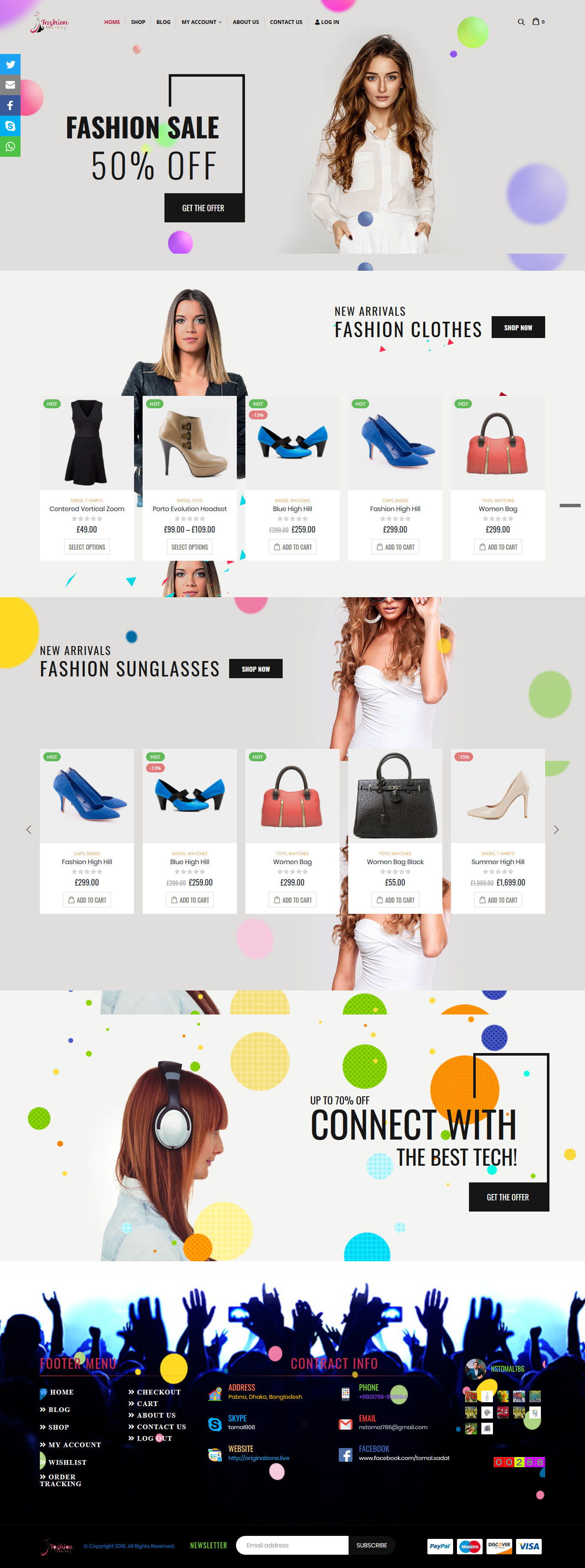 I will developed original e-commerce website