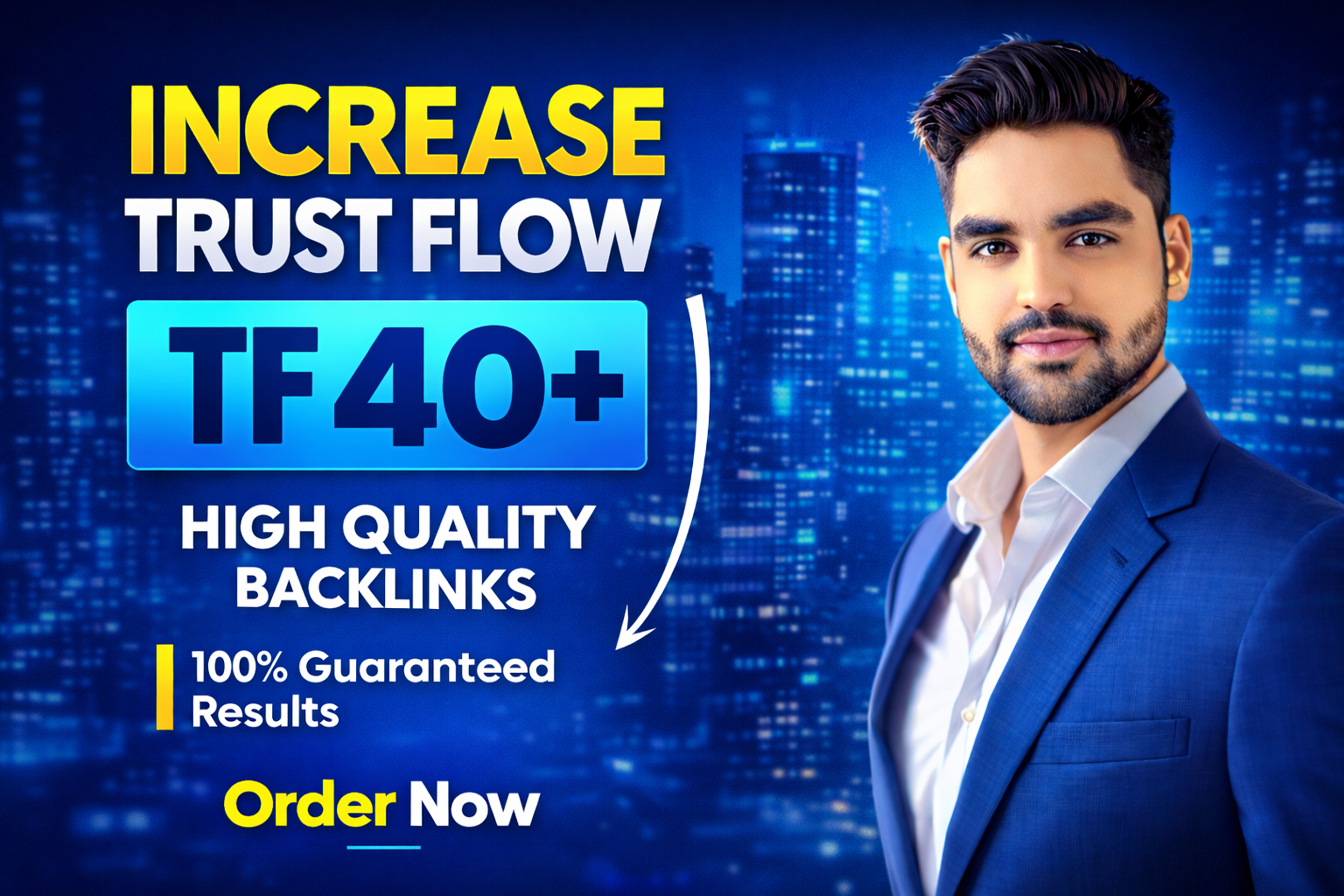I will increase your majestic trust flow tf 40 plus
