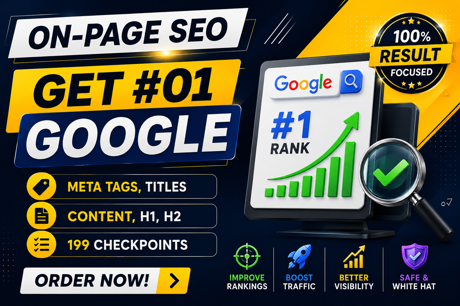 I Will Do On-Page SEO with Full Meta, H1, H2 Optimization & 200+ SEO Fixes
