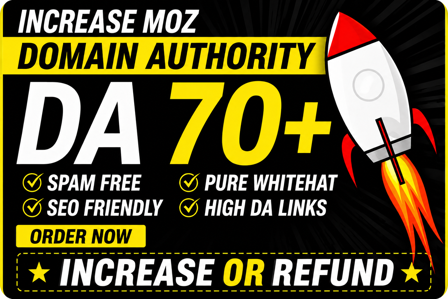 Increase Your Site Authority Moz DA 70 Plus