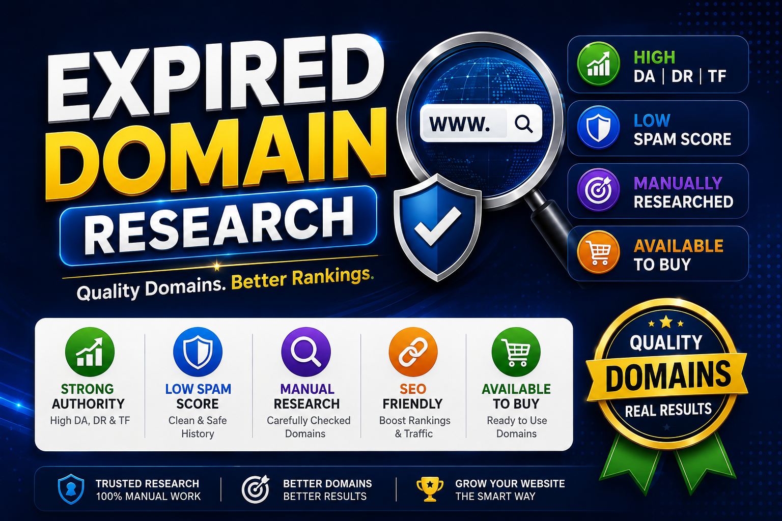 I Will Research and Provide One Expire Domain for SEO Growth