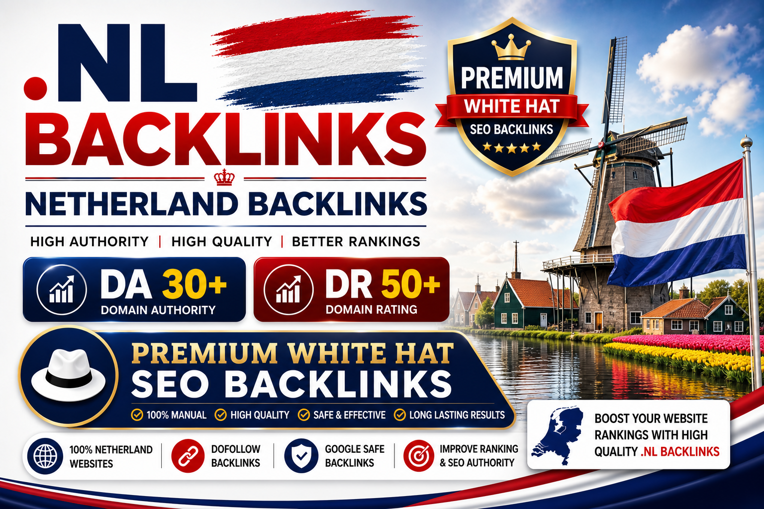 I will create 100 High-Quality. NL Netherland PBN Bac...