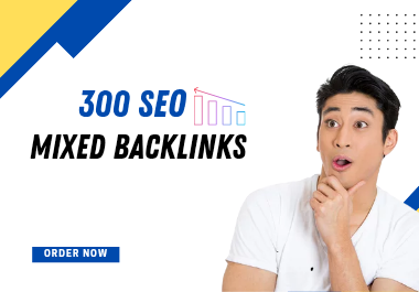 I will do 300 seo mixed backlinks on high da PR sites