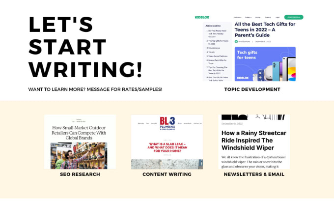 I will write SEO blogs and articles for your business 