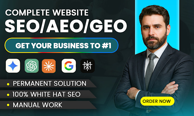 Monthly Ai SEO, GEO, AEO Services to rank in Google a...