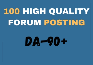 Create 100 High-Quality Do-Follow Forum Posts for SEO
