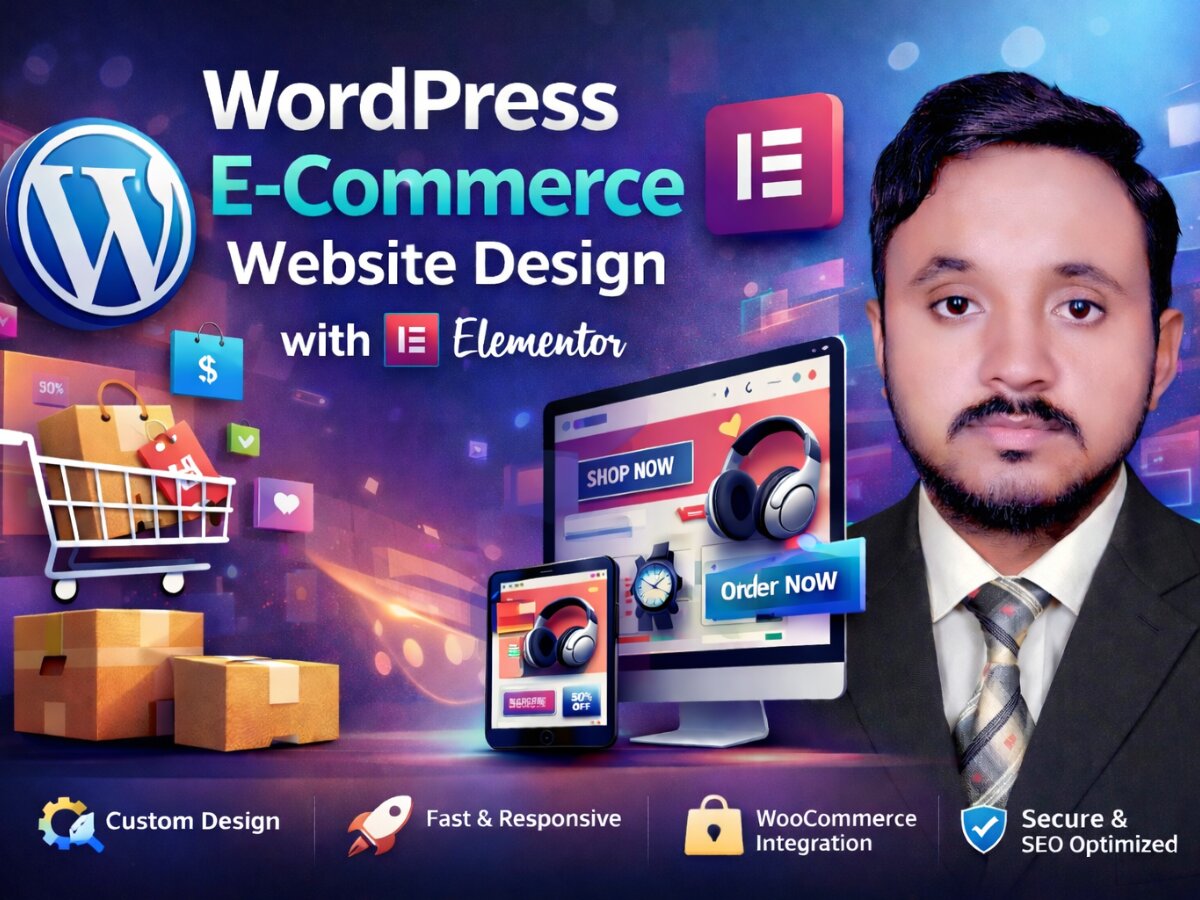 I will design a modern WordPress WooCommerce website ...