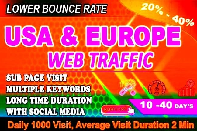 500,000 Organic USA Traffic to your website