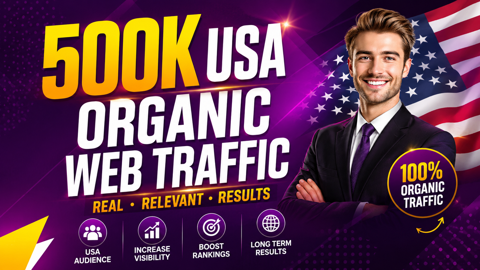 500k USA low bounce Website Traffic visitors