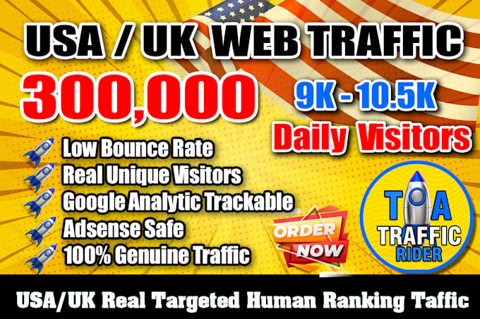 300K Organic daily Website visitors