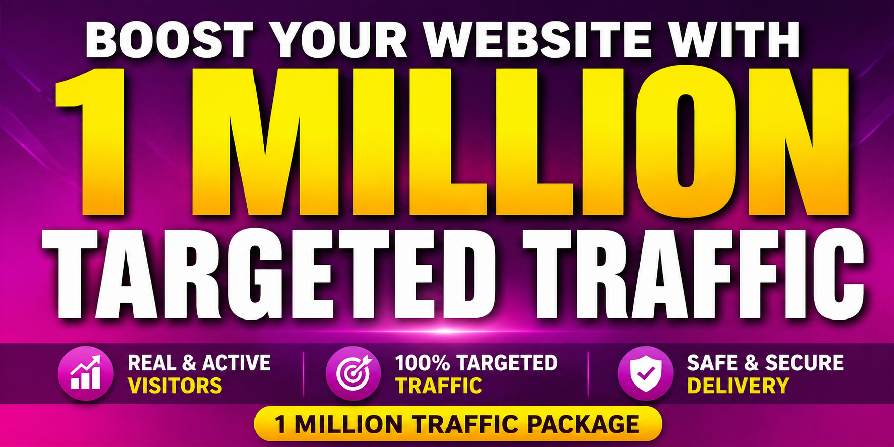  1 Million USA legit traffic from google to your URL
