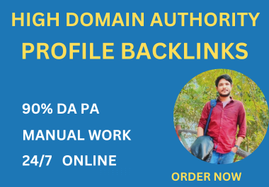 I will create 20 high-DA social media profile backlin...