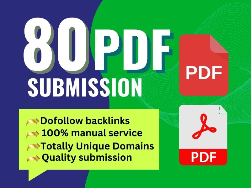 I will manually do 80 PDF submission to 80 top high a...