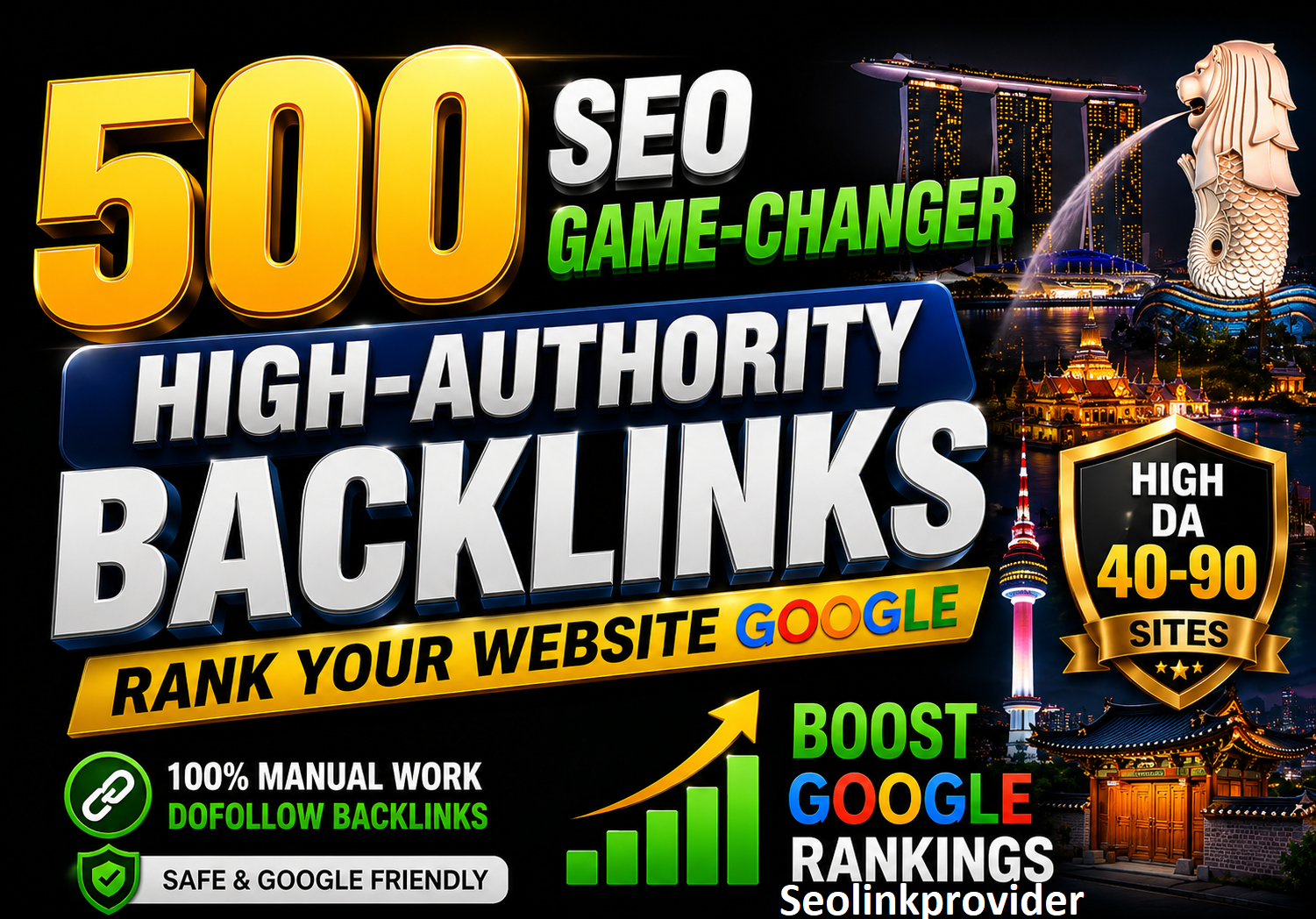 SEO GAME-CHANGER 500 High-Authority Backlinks for Lig...