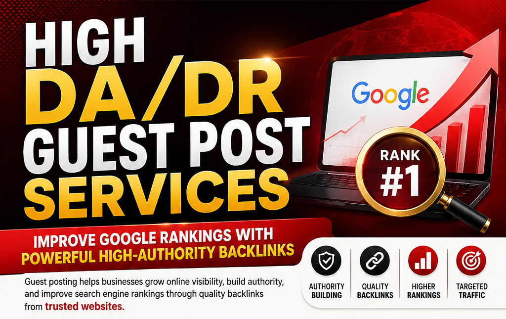 Publish 10 Guest posts on high quality Posting in DA ...