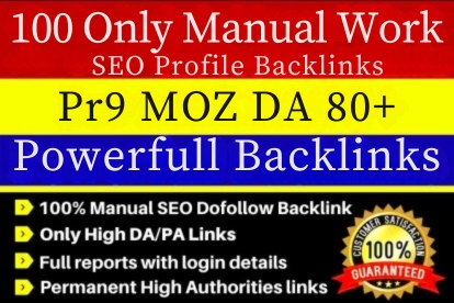 Rank Higher Get 100 High-Quality SEO Profile Backlink...