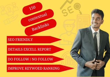 I'll provide 150 DA 60+ Real Do-follow contextual Bac...