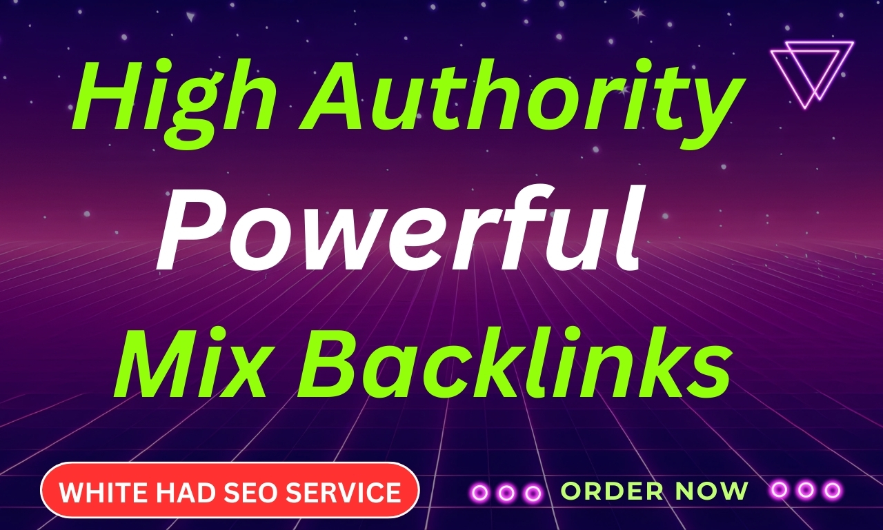 I will build 1000 high authority mix backlinks for of...
