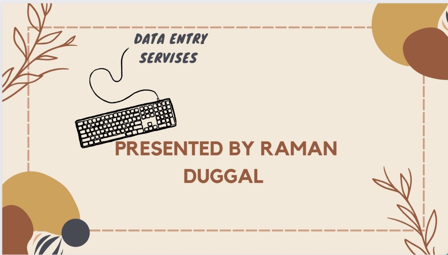 " Effortlessly Effeciency : Mastering Data Entry 