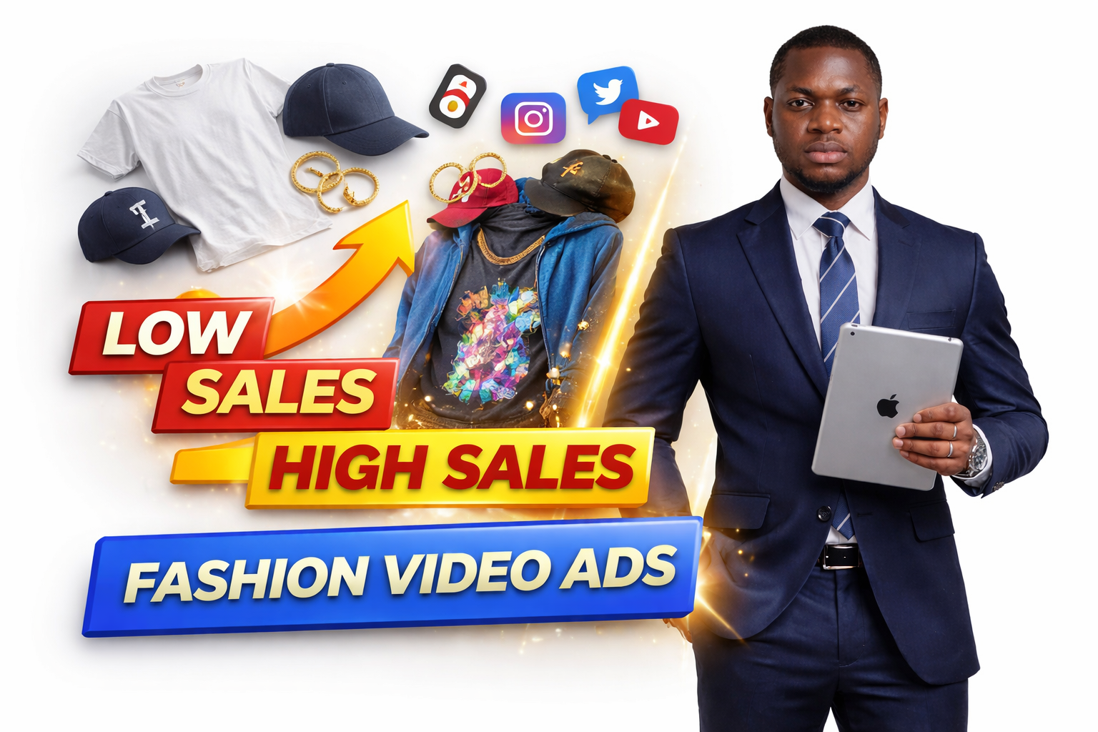 I will create high converting fashion commercials ads with character animation