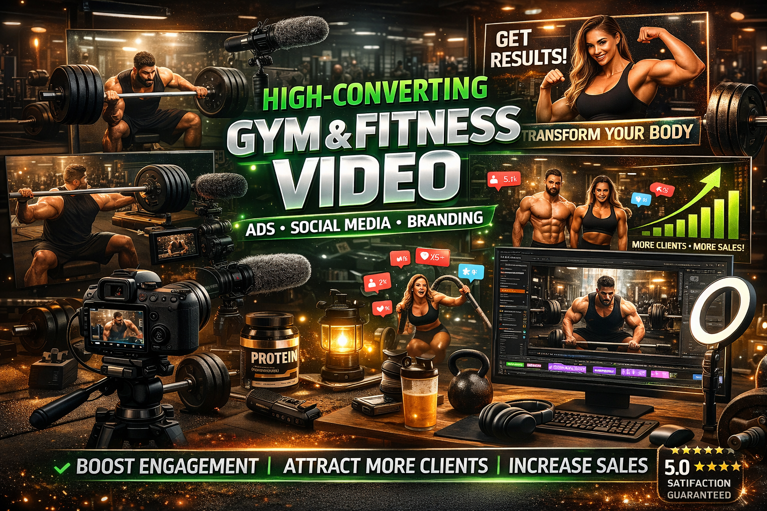 I will Create Powerful Gym Advertising Commercial That Convert View's into Clients
