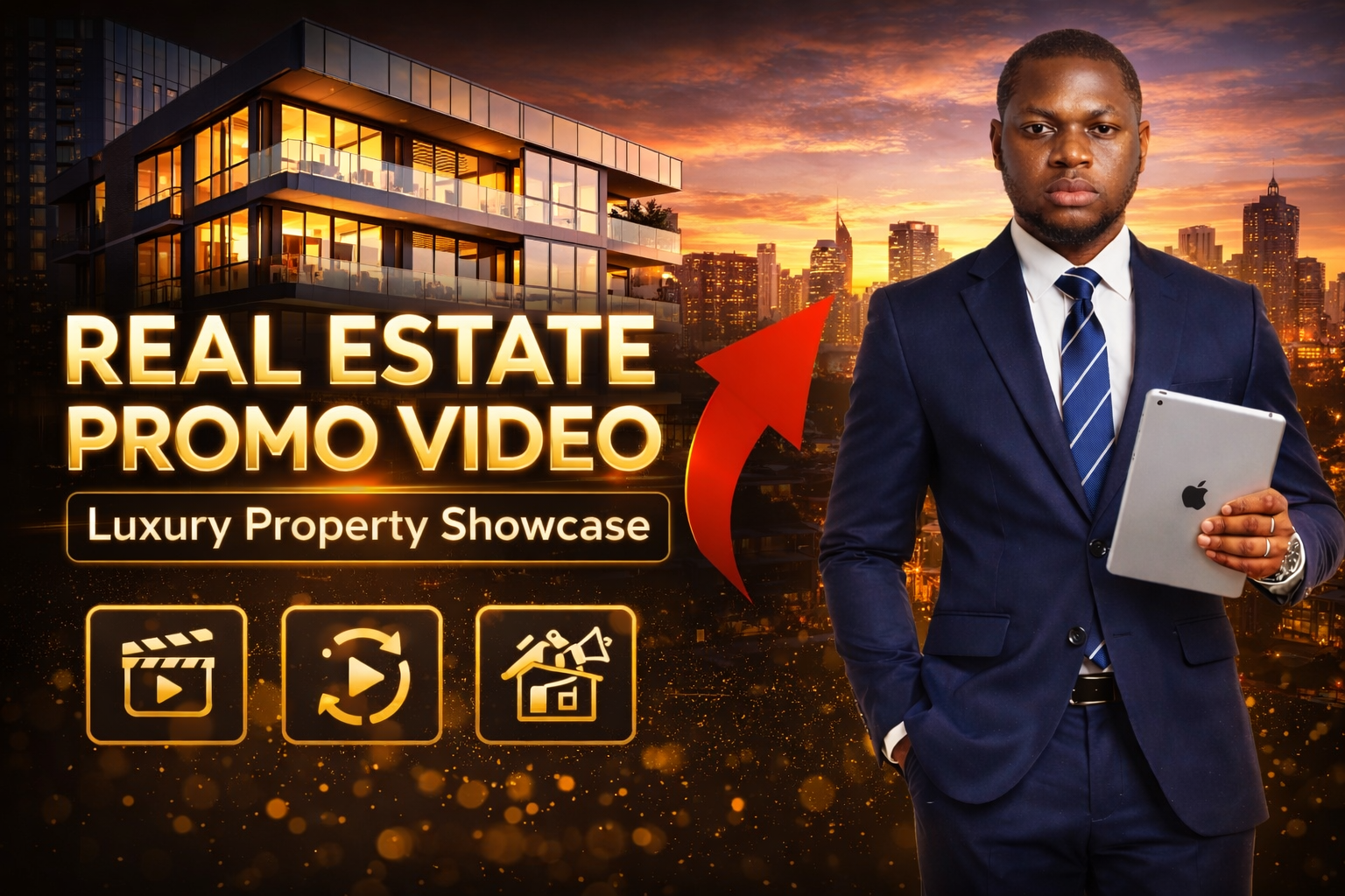 I will create a high converting real estate commercial for luxury property showcase