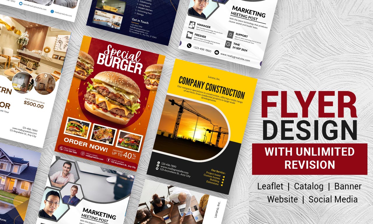 I Will Make Professional flyers, brochures, leaflet...