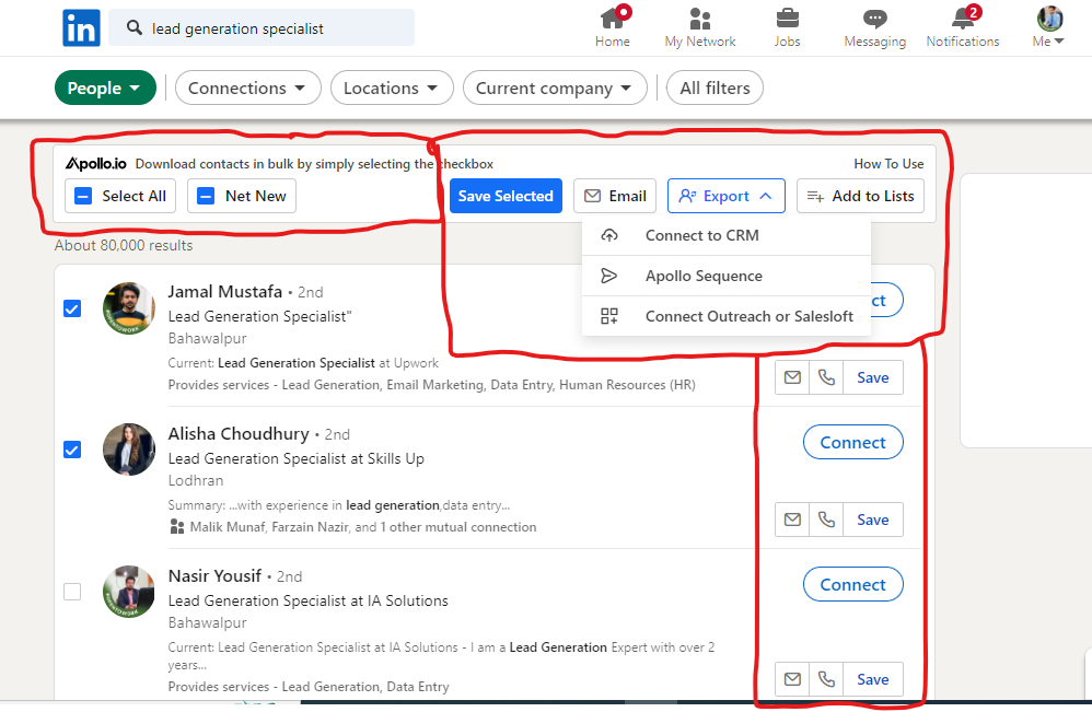 I will generate targeted b2b linkedin lead generation