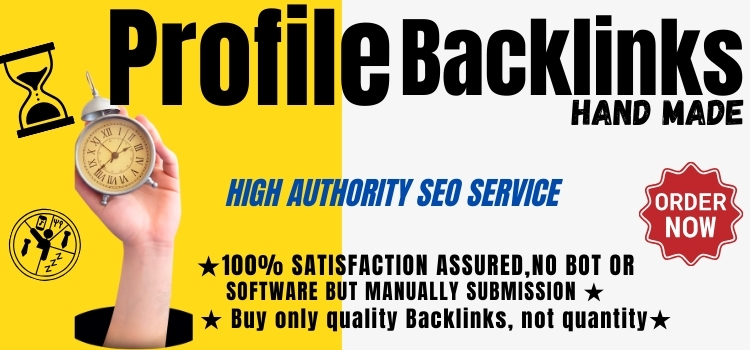  Manually Provide 70 High Authority profile backlink Dofollow DA90+ PR9