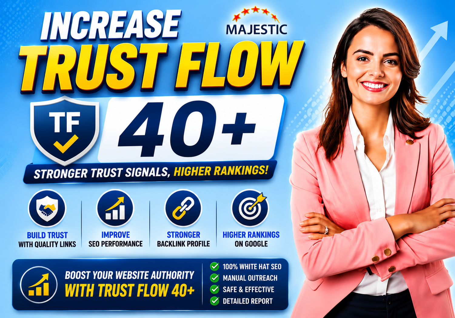 I will increase trust flow tf 40 plus of websites by ...