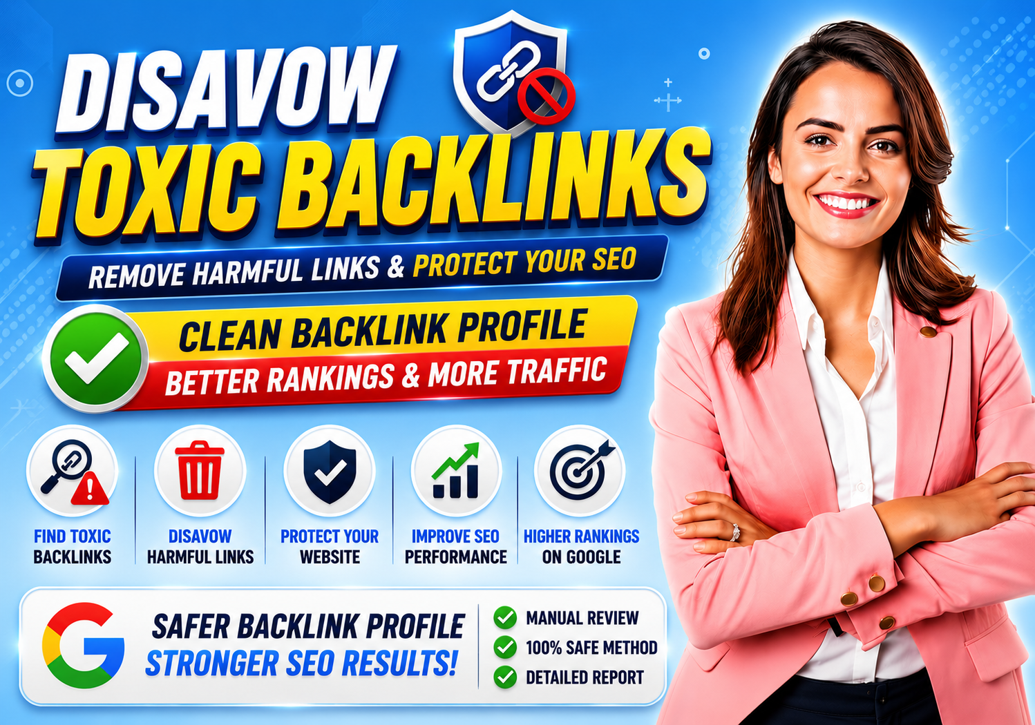 I will remove spam score of your website and disavow ...