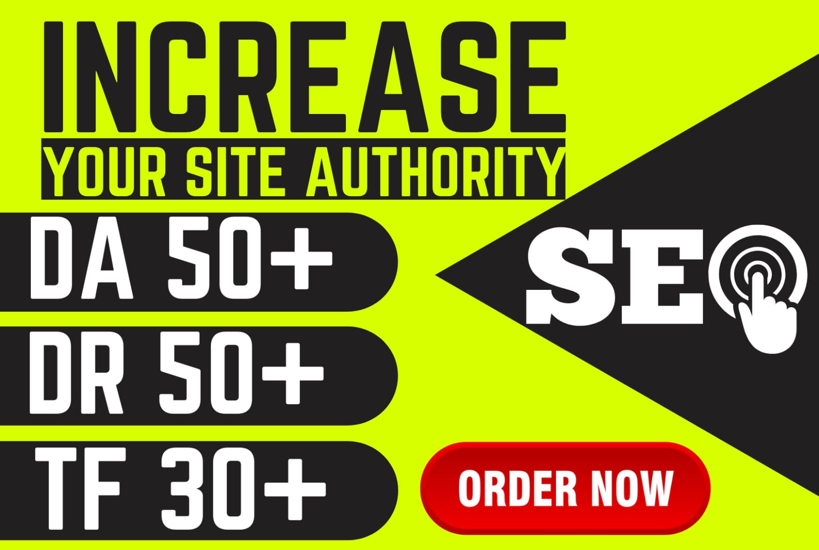 I will Increase DR 50+ DA 50+ and TF 30+ of URL