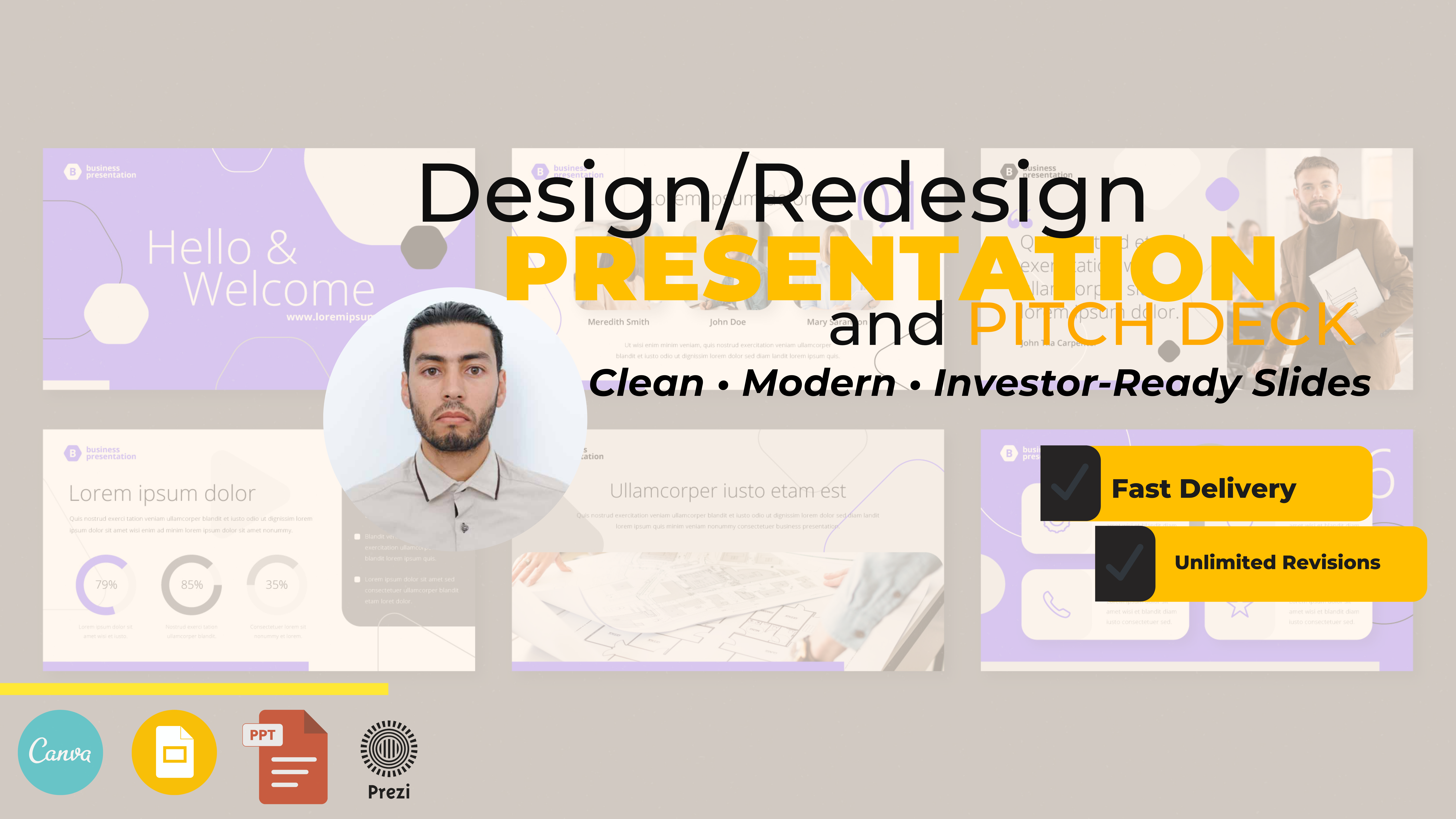 I Will design or redesign a powerpoint presentation and pitch deck
