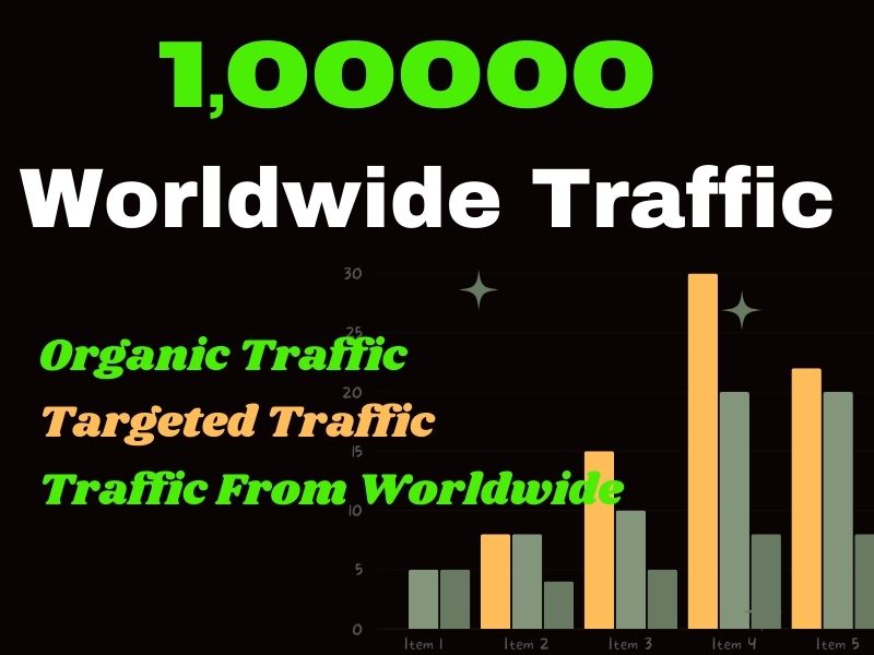 you will get 10,0000 worldwide organic website traffi...