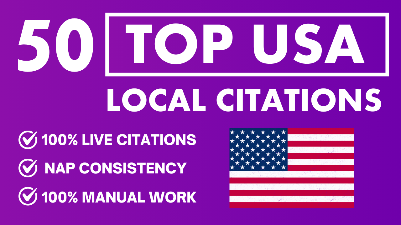 I Will Manually Build 50 Top USA Local Citations