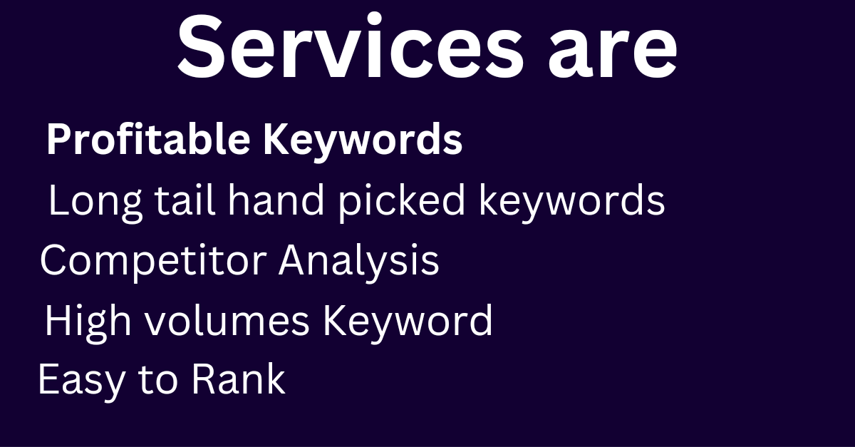 I will do Unique Profitable SEO keyword research 
