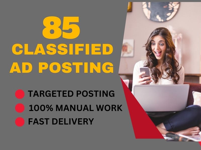 I will do 85 high quality USA, UK classified ads post...