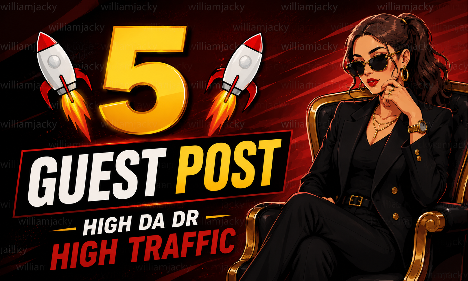 Get 5 High Quality Guest post On High DA DR & Tra...