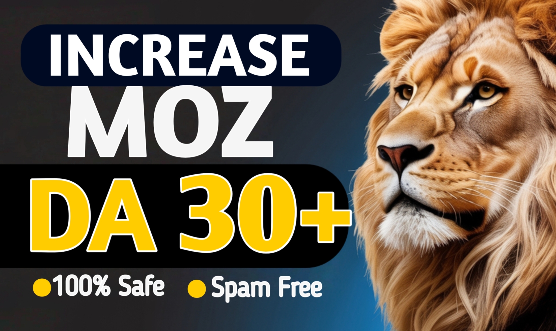 Increase Domain Authority Moz DA 30+, 40+, 50+ Within 10-90 days