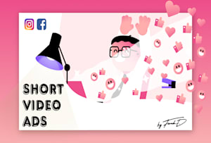 I will do short video ads for facebook and instagram