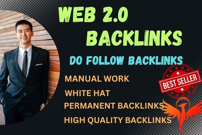 Get 100 High Quality Web 2.0 Do follow Backlinks on High DA SEO Backlinks Rank Website 