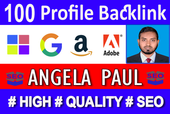 I will do 100 SEO Profile Backlinks rank on google to...