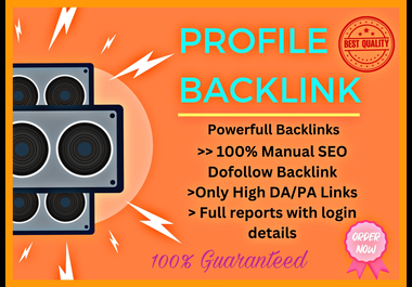 100 High Quality PA/DA Backlinks