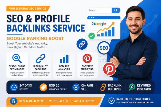I will do 120 high-authority profile backlink SEO for...