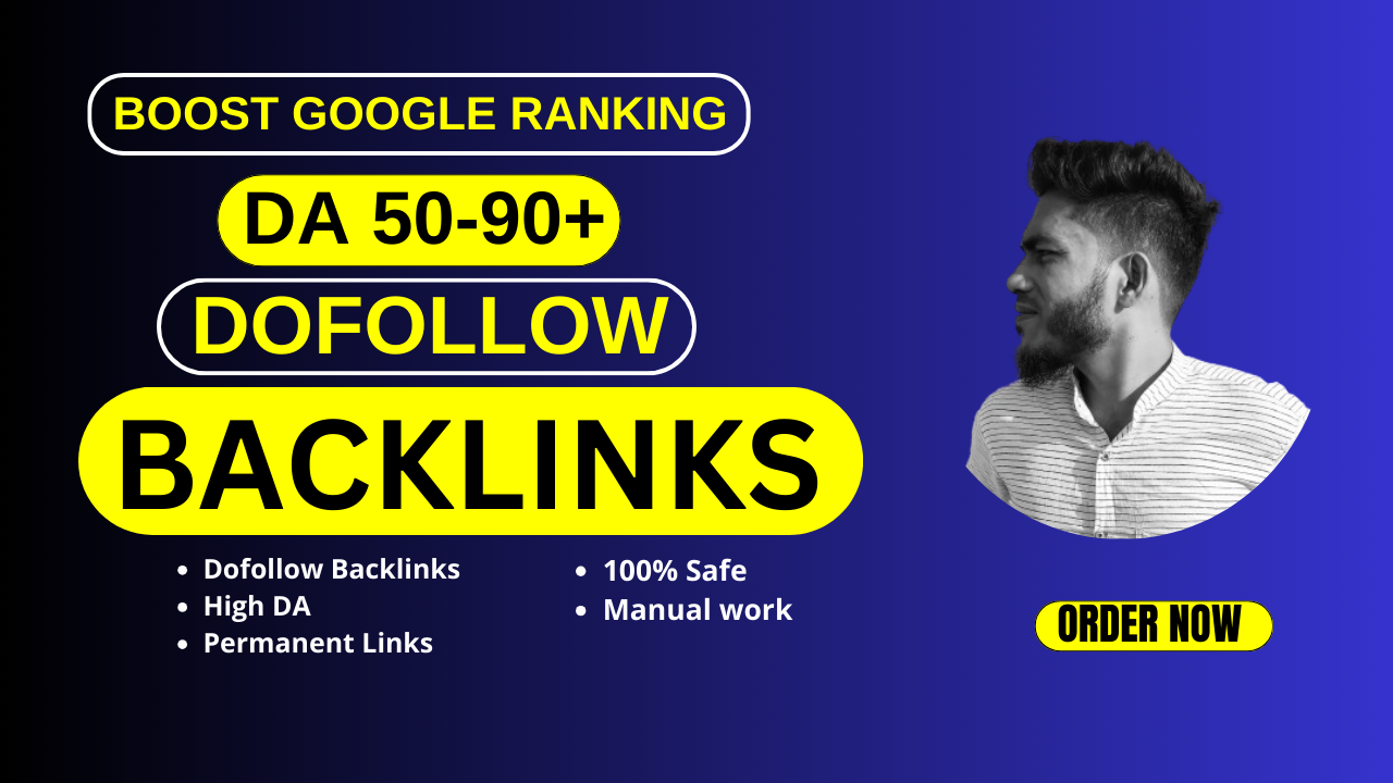 I will do high authority 300 dofollow backlinks white...
