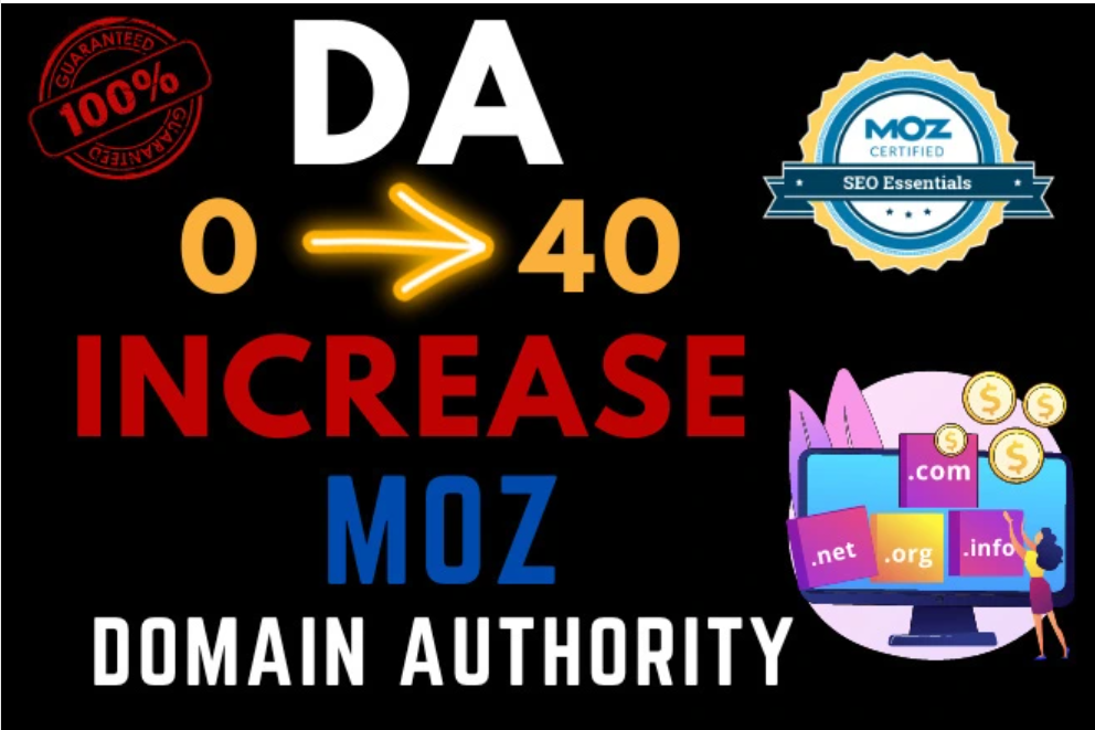 Get Guaranteed MOZ DA 40 of your website or refund back